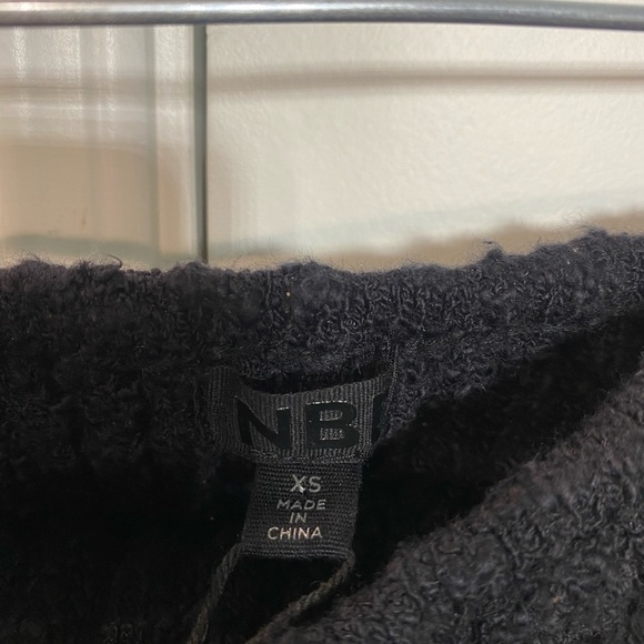 NBD Tara Boucle Knit Bustier black strapless ribbed sweater top - Picture 4 of 7